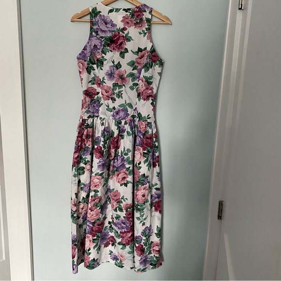 Gorgeous vintage Gunne Sax floral print cotton dress - Picture 5 of 9
